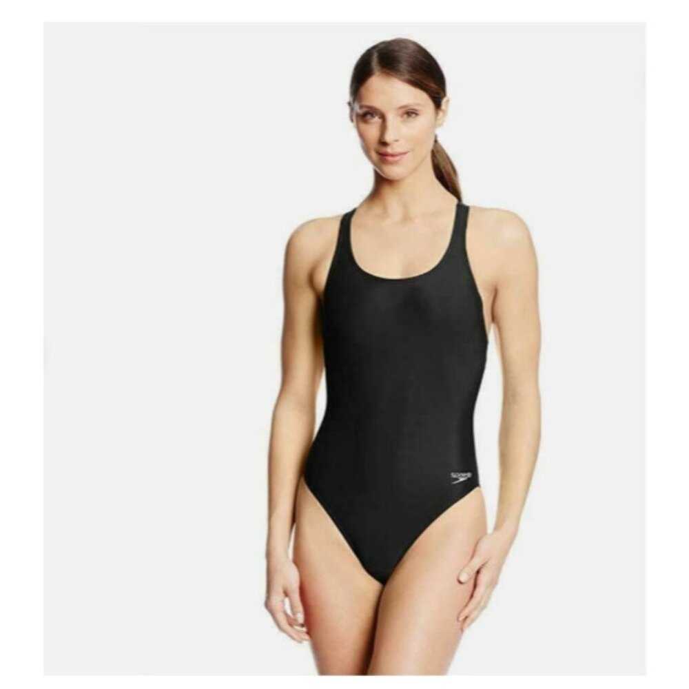 Speedo Women's Super ProLT One Piece Swimsuit Black Size 10 US 36 EU Durable Pro - Picture 1 of 12